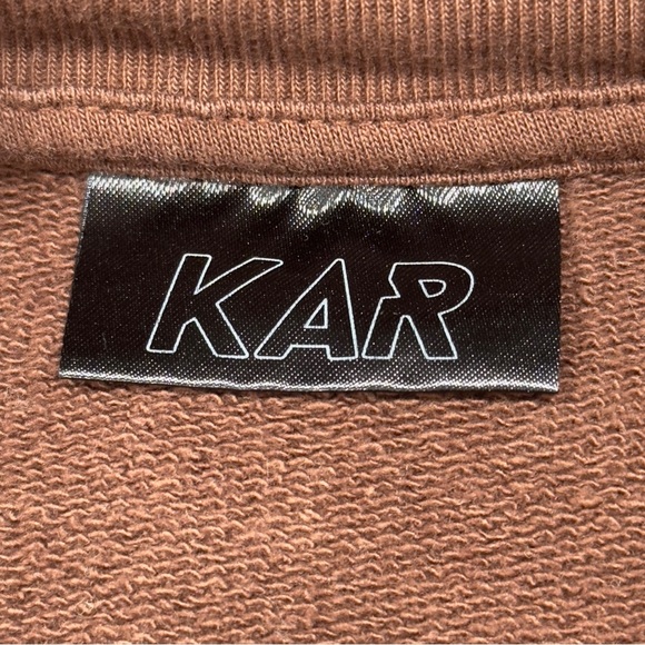 KAR L’ART DE L’AUTOMOBILE Sweater Men's M Brown KMP Graphic Car Crewneck Cotton - Picture 6 of 9